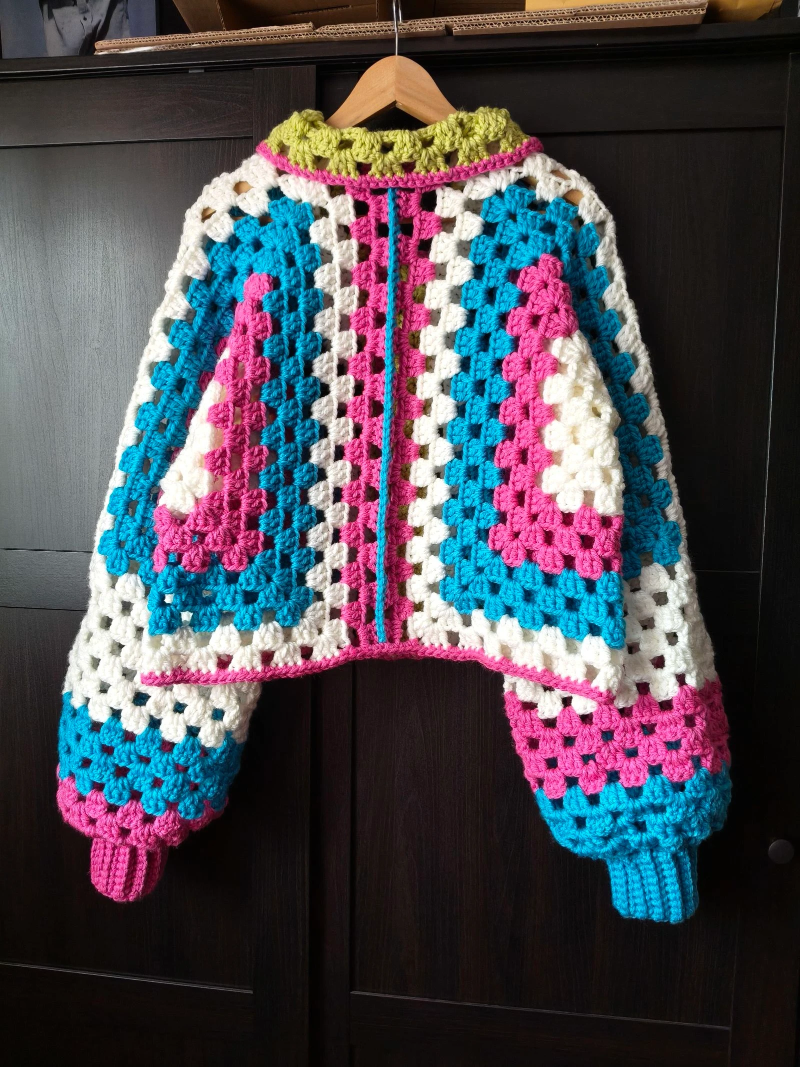 Haakjasje Handgemaakt - Turksblauw, Roze & Crème (Unieke Editie) – photo 3